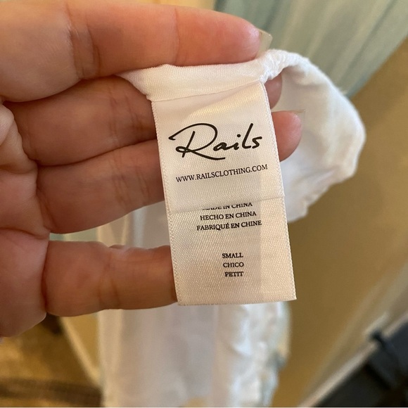 RAILS Women Ashlyn Gradient Smocked Waist Linen Blend Dress Size Small - Picture 6 of 8